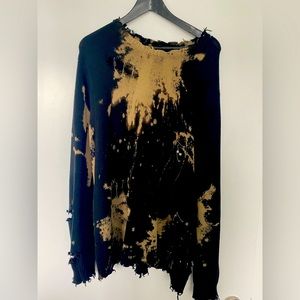 Distressed R13 Mens Sweater.